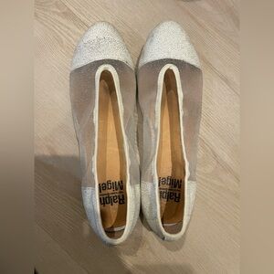 White Mesh Loafers